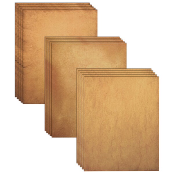 Better Office Products Antique Looking Old Fashion Faux Parchment Paper, Letter Size, Faux Parchment Paper, 48PK 64500 - main